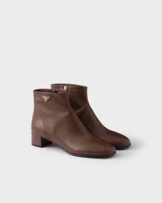 Botines de piel napa