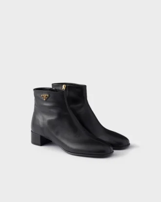 Botines de piel napa