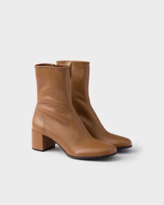 Botines de piel napa elástica