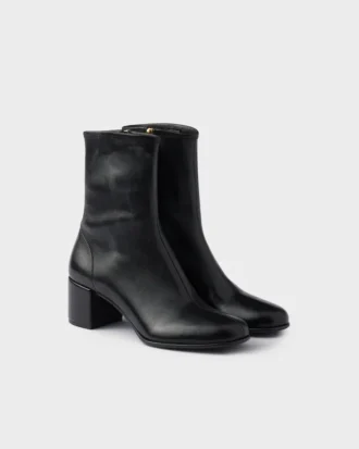 Botines de piel napa elástica