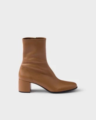 Botines de piel napa elástica