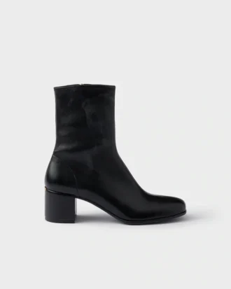 Botines de piel napa elástica