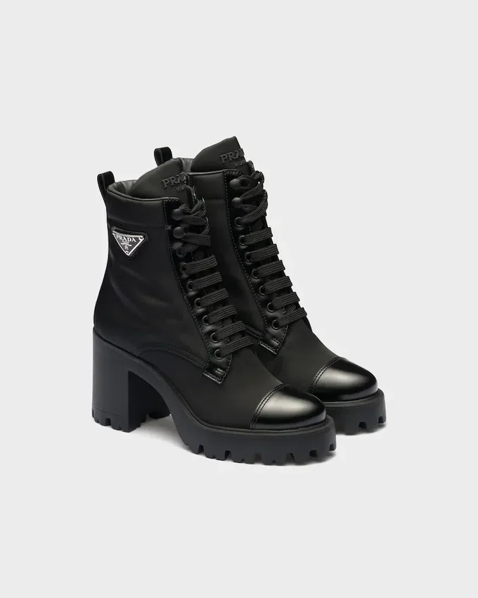 Botines Re-Nylon y cuero Botines Re-Nylon y cuero