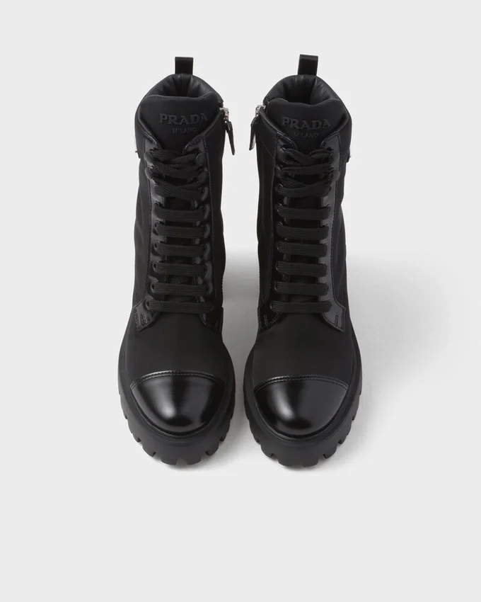 Botines Re-Nylon y cuero Botines Re-Nylon y cuero