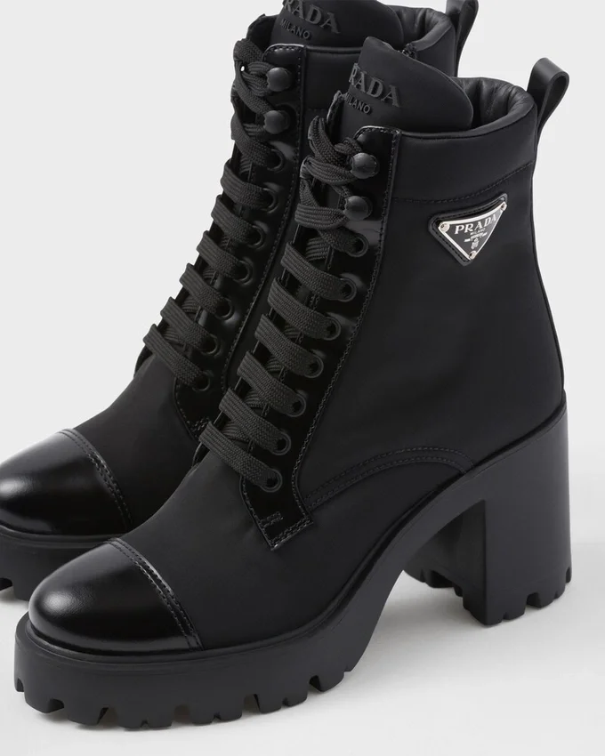 Botines Re-Nylon y cuero Botines Re-Nylon y cuero