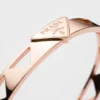 Brazalete rígido con corte en oro eterno en oro rosa Brazalete rígido con corte en oro eterno en oro rosa