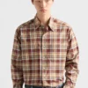 Camisa de algodón a cuadros Camisa de algodón a cuadros