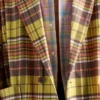 Camisa de algodón a cuadros con botones Camisa de algodón a cuadros con botones