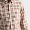 Camisa de algodón a cuadros con botones Camisa de algodón a cuadros con botones