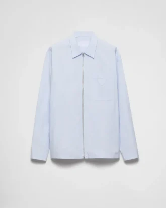 Camisa de algodón con cremallera