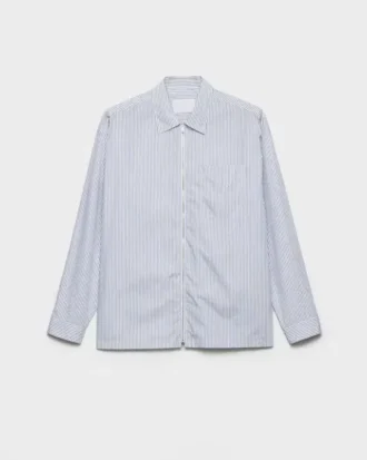 Camisa de algodón con cremallera