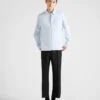 Camisa de algodón con cremallera Camisa de algodón con cremallera