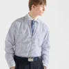 Camisa de algodón con cremallera Camisa de algodón con cremallera
