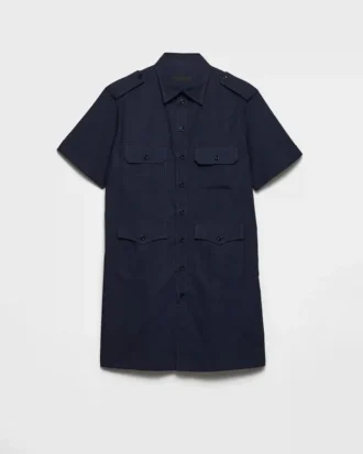 Camisa de algodón de manga corta