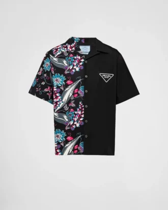 Camisa de algodón de manga corta