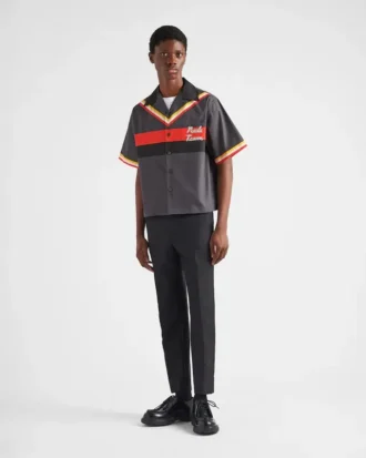Camisa de algodón de manga corta