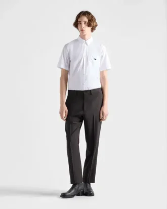 Camisa de algodón de manga corta