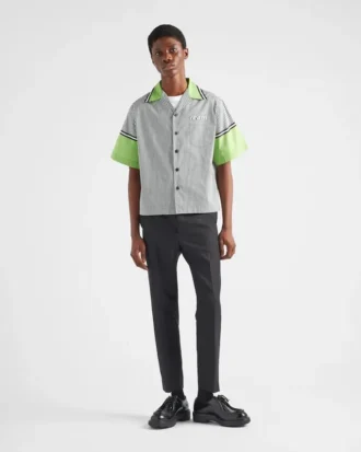 Camisa de algodón de manga corta
