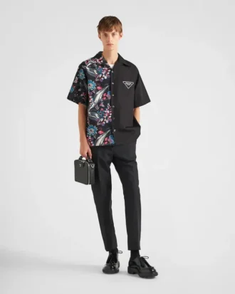 Camisa de algodón de manga corta