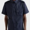Camisa de algodón de manga corta