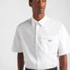 Camisa de algodón de manga corta