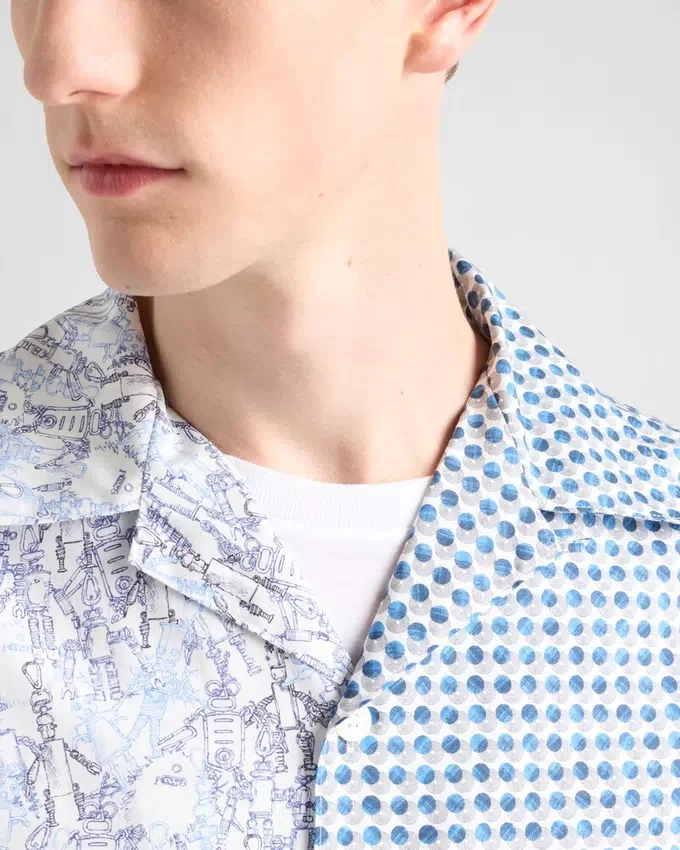 Camisa de algodón Double Match Camisa de algodón Double Match