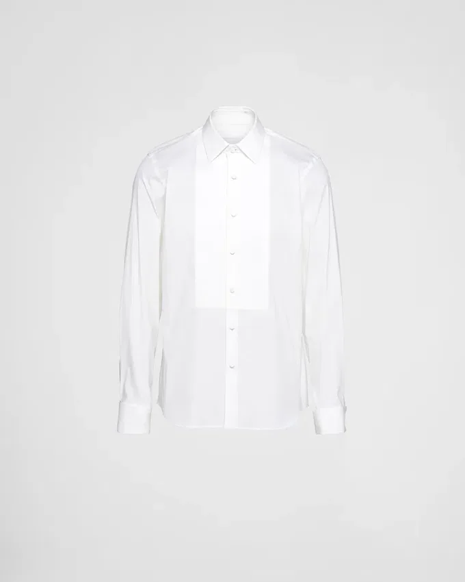 Camisa de algodón elástico Camisa de algodón elástico