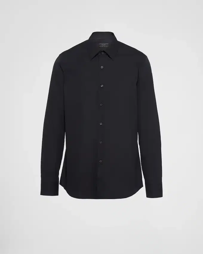 Camisa de algodón elástico Camisa de algodón elástico