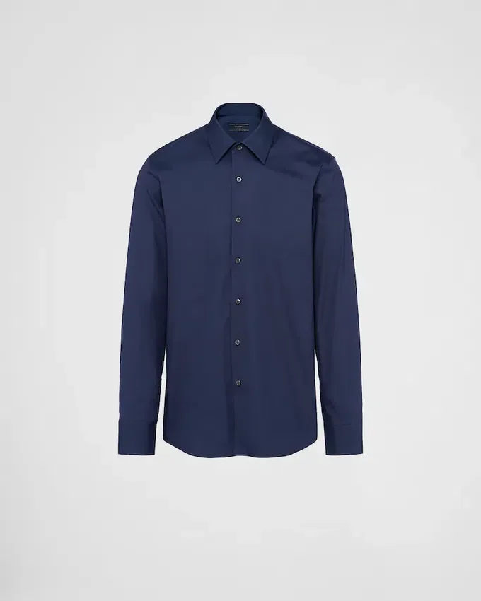 Camisa de algodón elástico Camisa de algodón elástico