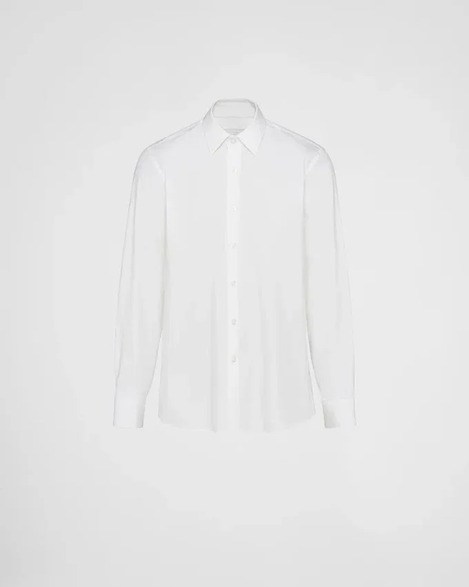 Camisa de algodón elástico Camisa de algodón elástico