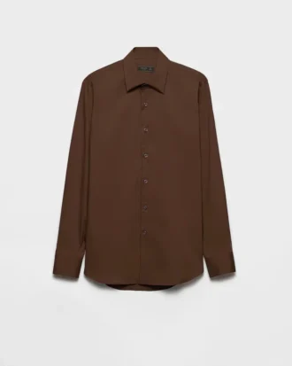 Camisa de algodón elástico