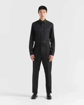 Camisa de algodón elástico