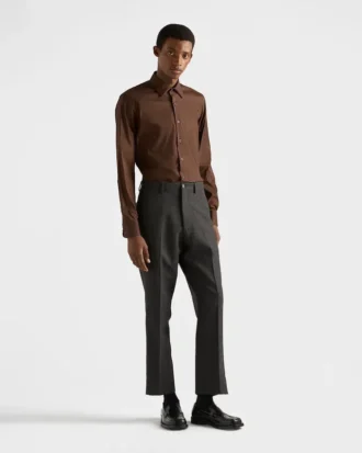 Camisa de algodón elástico