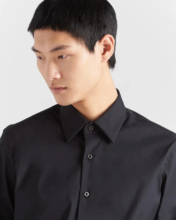Camisa de algodón elástico Camisa de algodón elástico