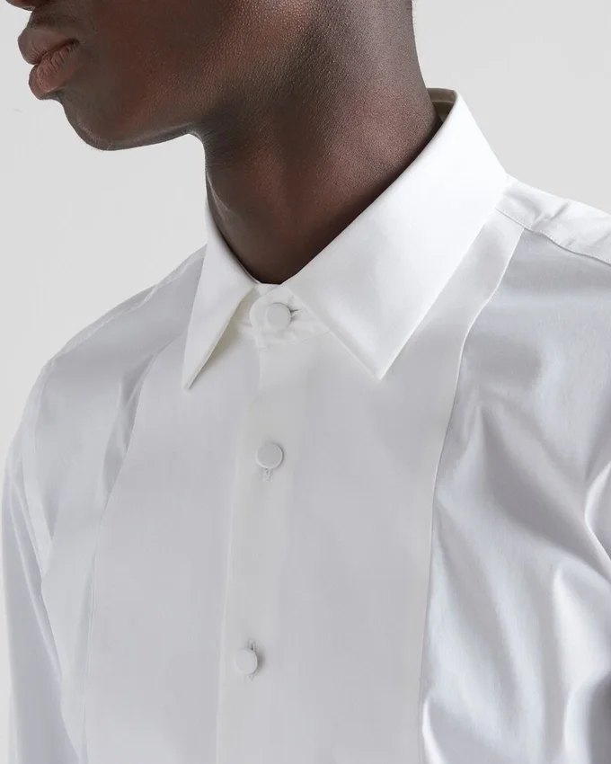 Camisa de algodón elástico Camisa de algodón elástico