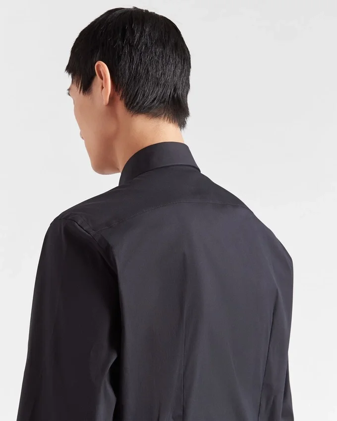 Camisa de algodón elástico Camisa de algodón elástico