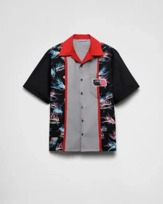 Camisa de algodón estampada Timecapsule