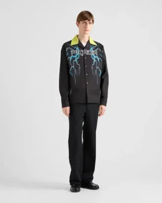 Camisa de algodón estampada Timecapsule