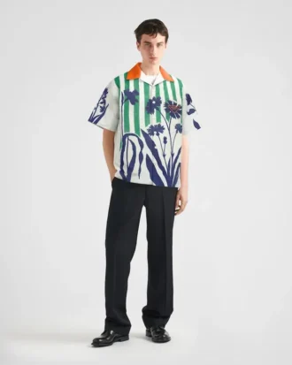 Camisa de algodón estampada Timecapsule