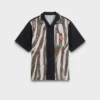 Camisa de algodón estampada Timecapsule con tachuelas