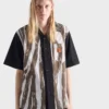 Camisa de algodón estampada Timecapsule con tachuelas