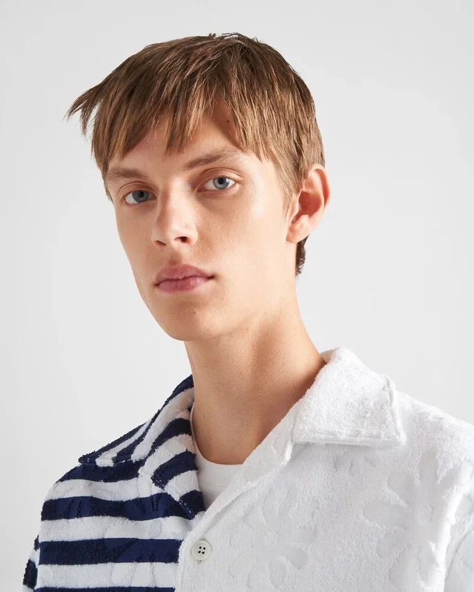 Camisa de algodón grueso de doble tejido Camisa de algodón grueso de doble tejido