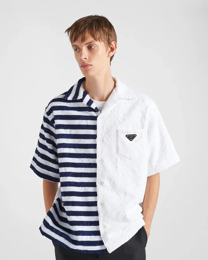 Camisa de algodón grueso de doble tejido Camisa de algodón grueso de doble tejido