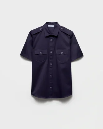Camisa de chino de manga corta