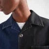 Camisa de denim Double Match Camisa de denim Double Match