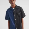 Camisa de denim Double Match Camisa de denim Double Match