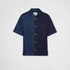Camisa de denim lavado Double Match Camisa de denim lavado Double Match