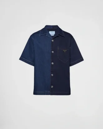 Camisa de denim lavado Double Match