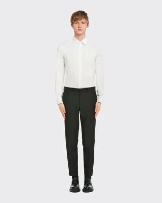 Camisa de esmoquin de popelín elástico