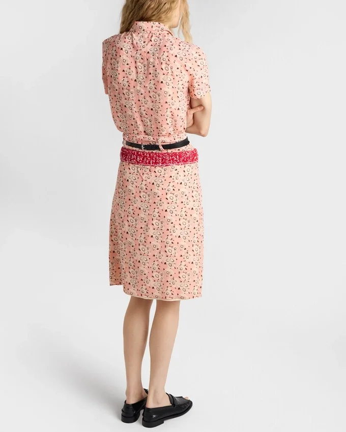 Camisa de georgette con estampado floral Camisa de georgette con estampado floral
